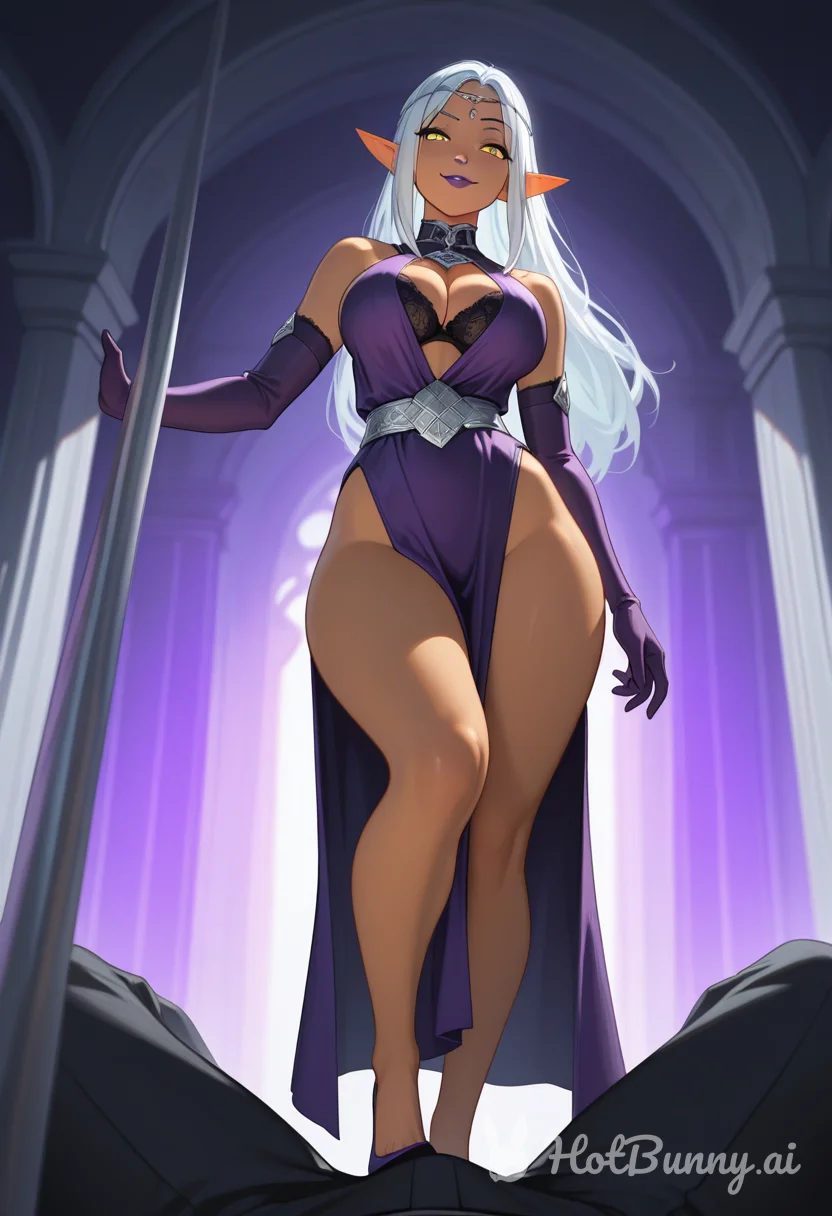 Elf Ebony Lingerie Ai Hentai