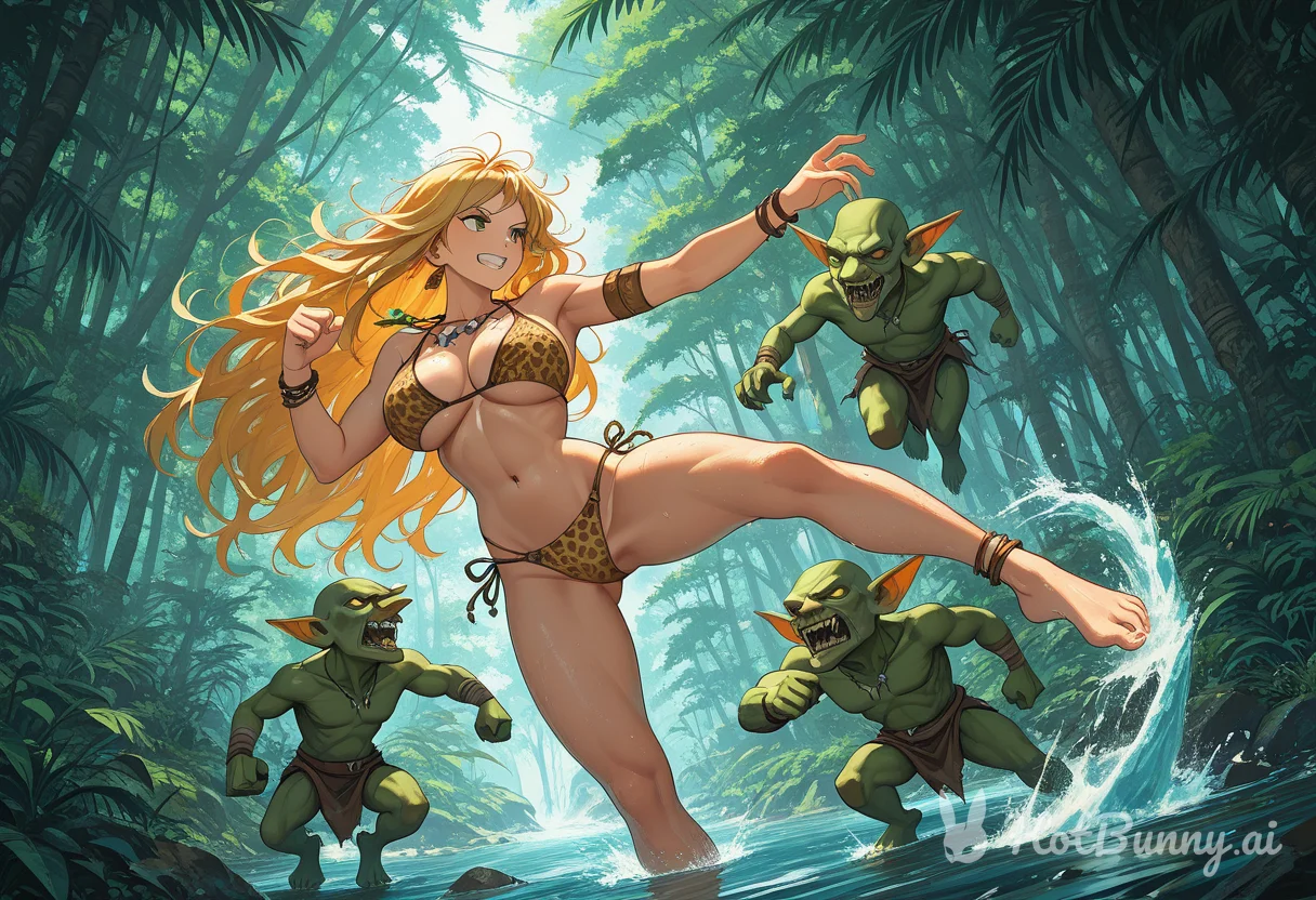 Goblin Swimsuit Blonde Ai Hentai