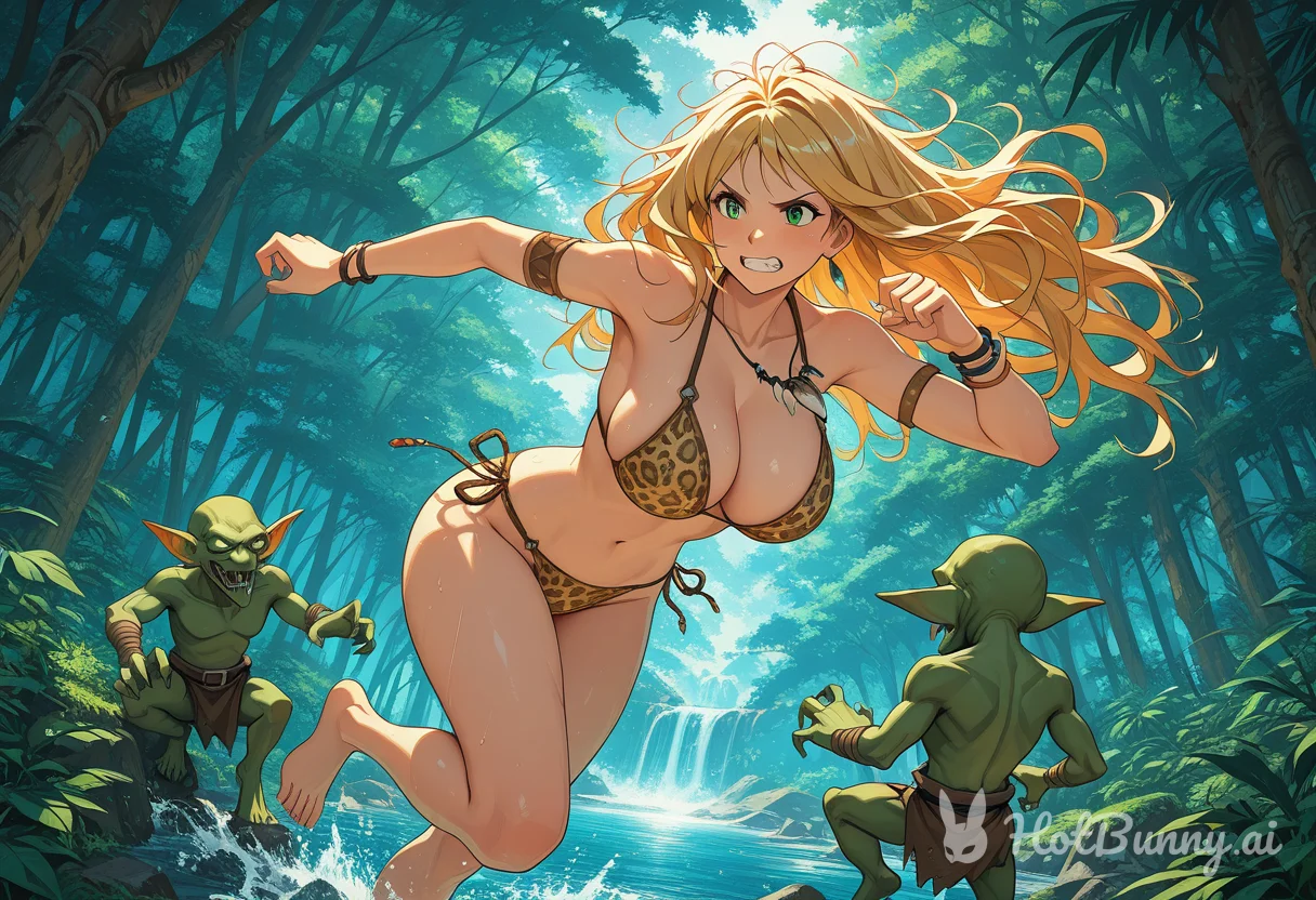 Goblin Swimsuit Blonde Ai Hentai