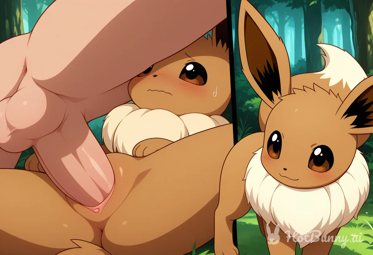 Eevee from Pokemon Pokephilia Ai Hentai