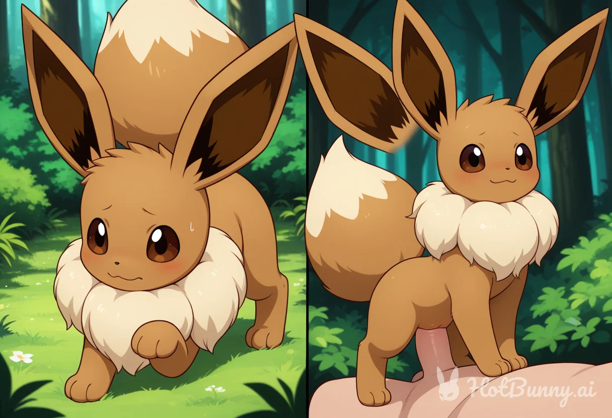 Eevee from Pokemon Pokephilia Ai Hentai