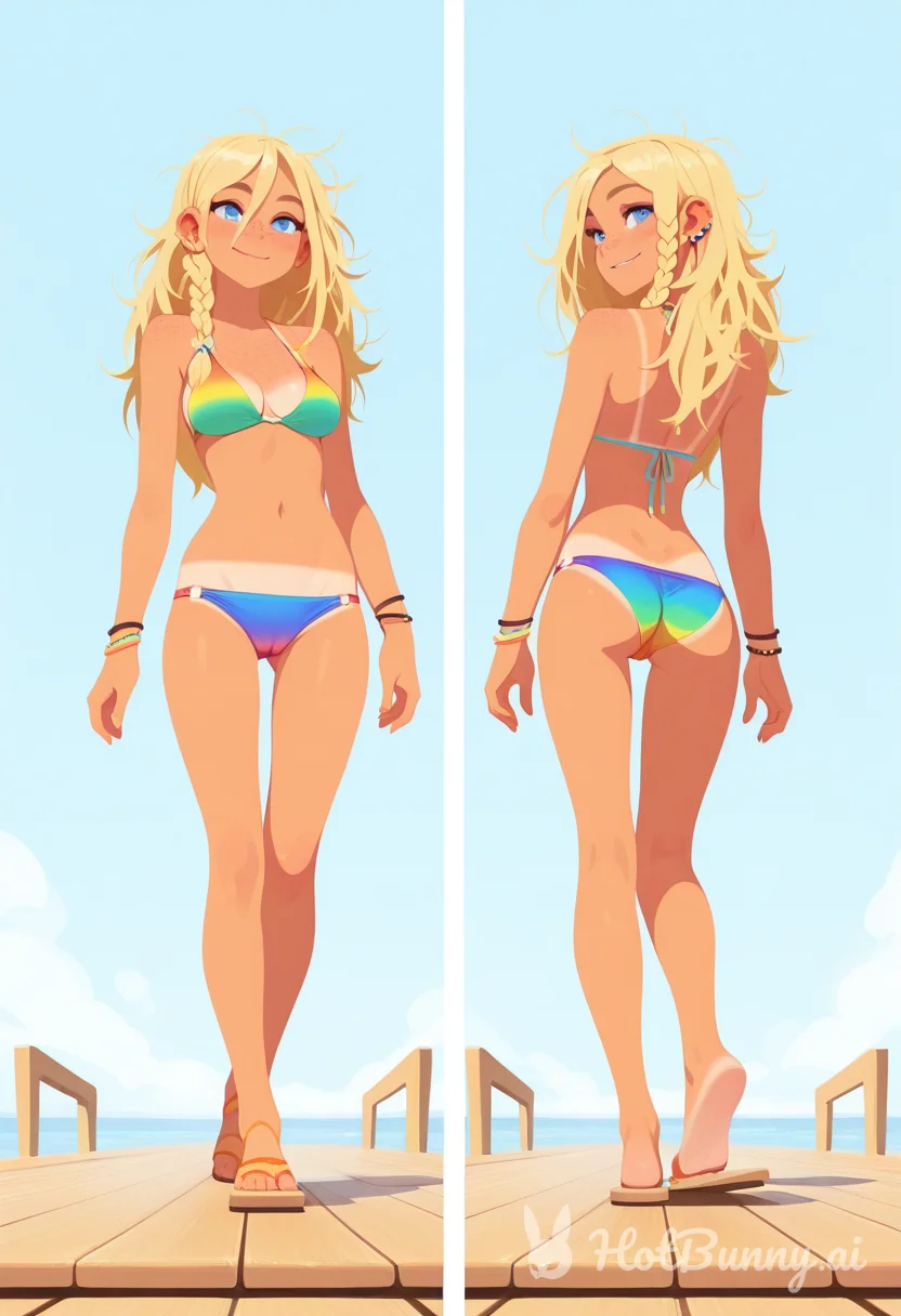 Swimsuit Blonde Ai Hentai