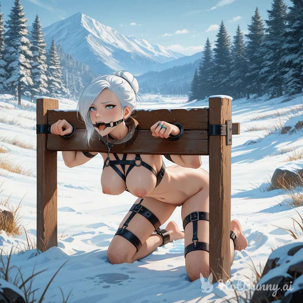 Winter snow pillory