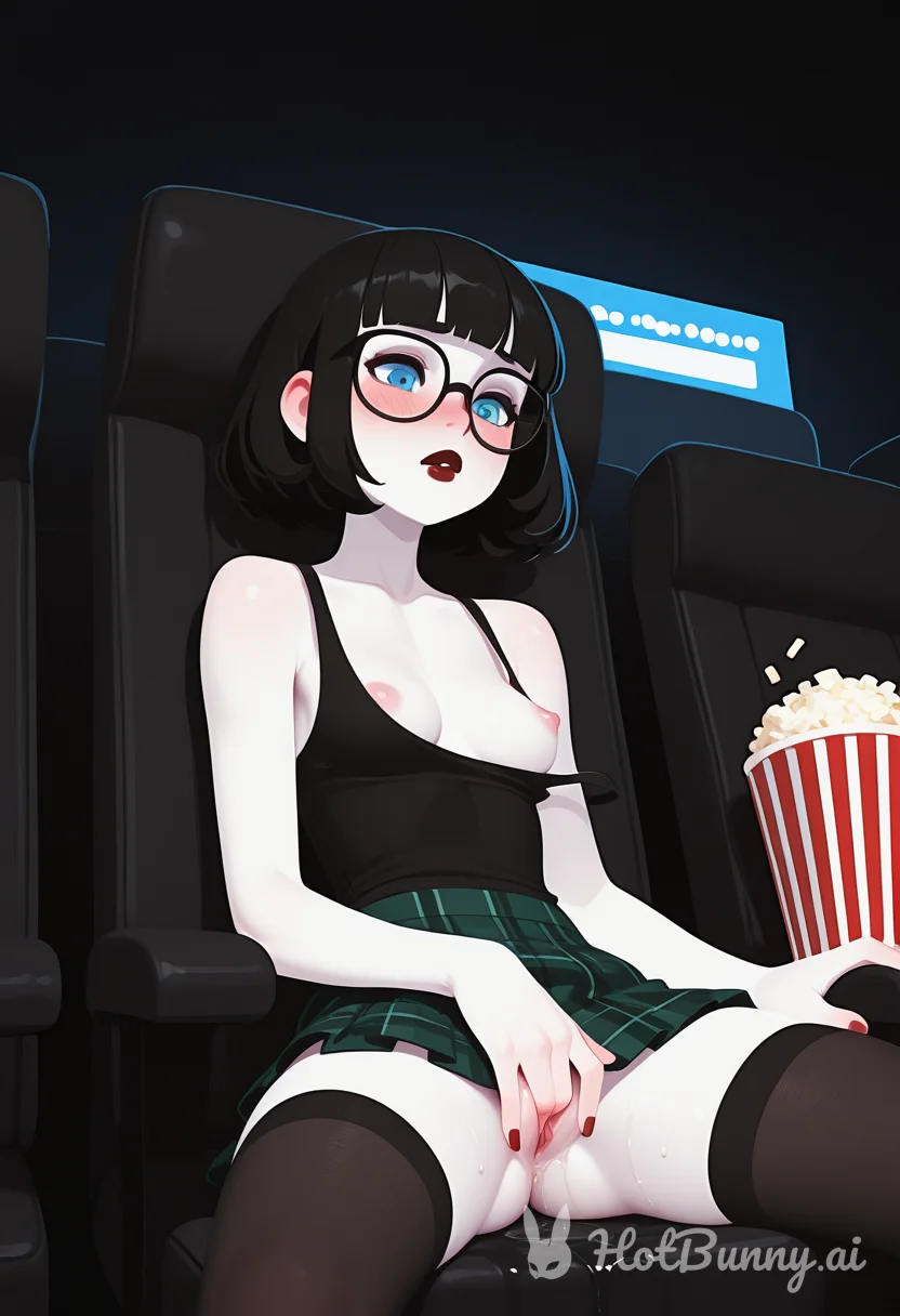 Hazel at the movie theatre