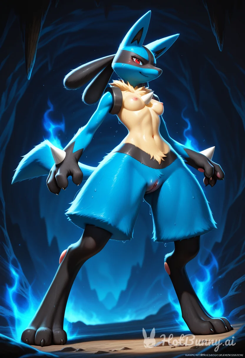 Lucario from Pokemon Furry Ai Hentai
