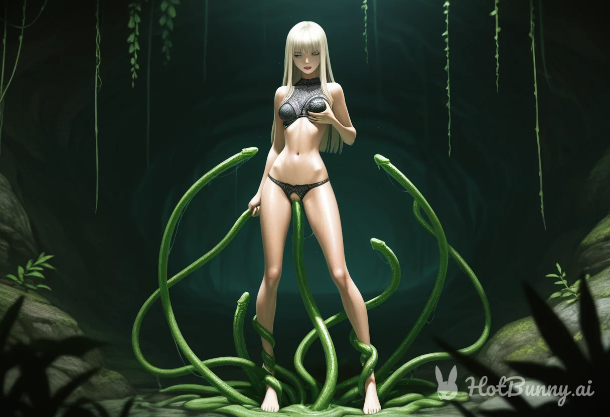 Tentacles Lingerie Blonde Ai Hentai