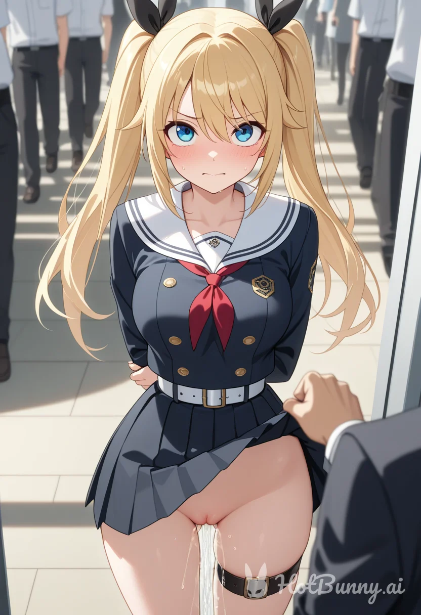 Public Schoolgirl Blonde Ai Hentai