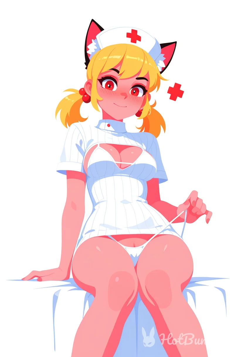 Cat Girl Swimsuit Blonde Ai Hentai