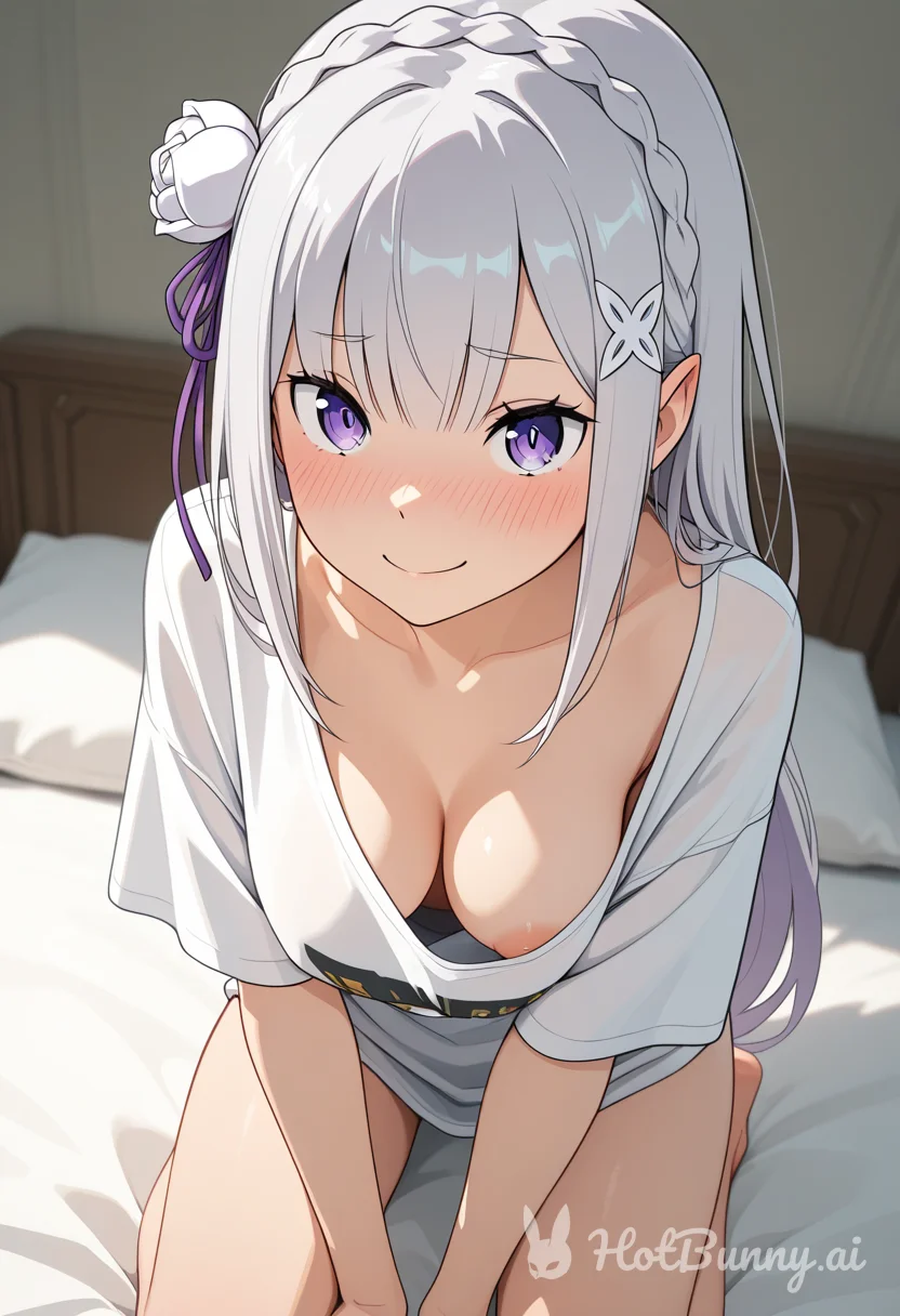 Emilia from Re Zero Ai Hentai
