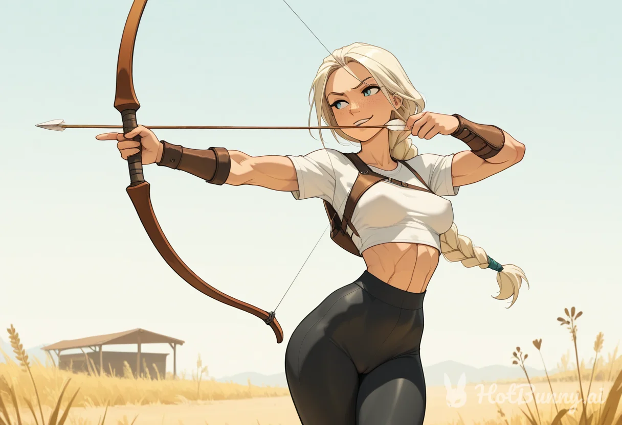 Muscle Girl Blonde Ai Hentai