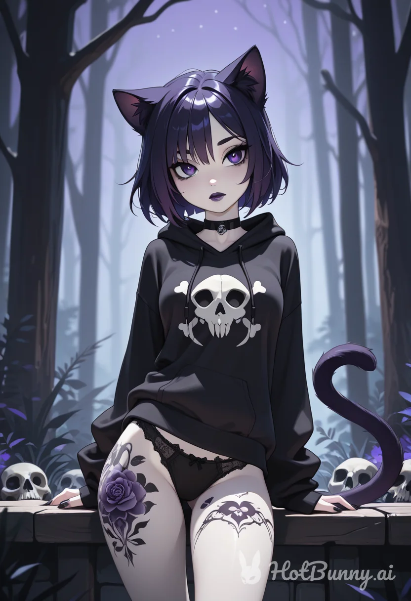 Cat Girl Goth Ai Hentai