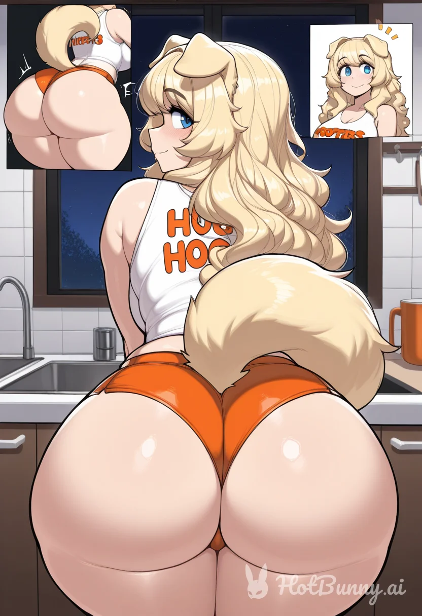 Dog Girl Big Ass Blonde Ai Hentai