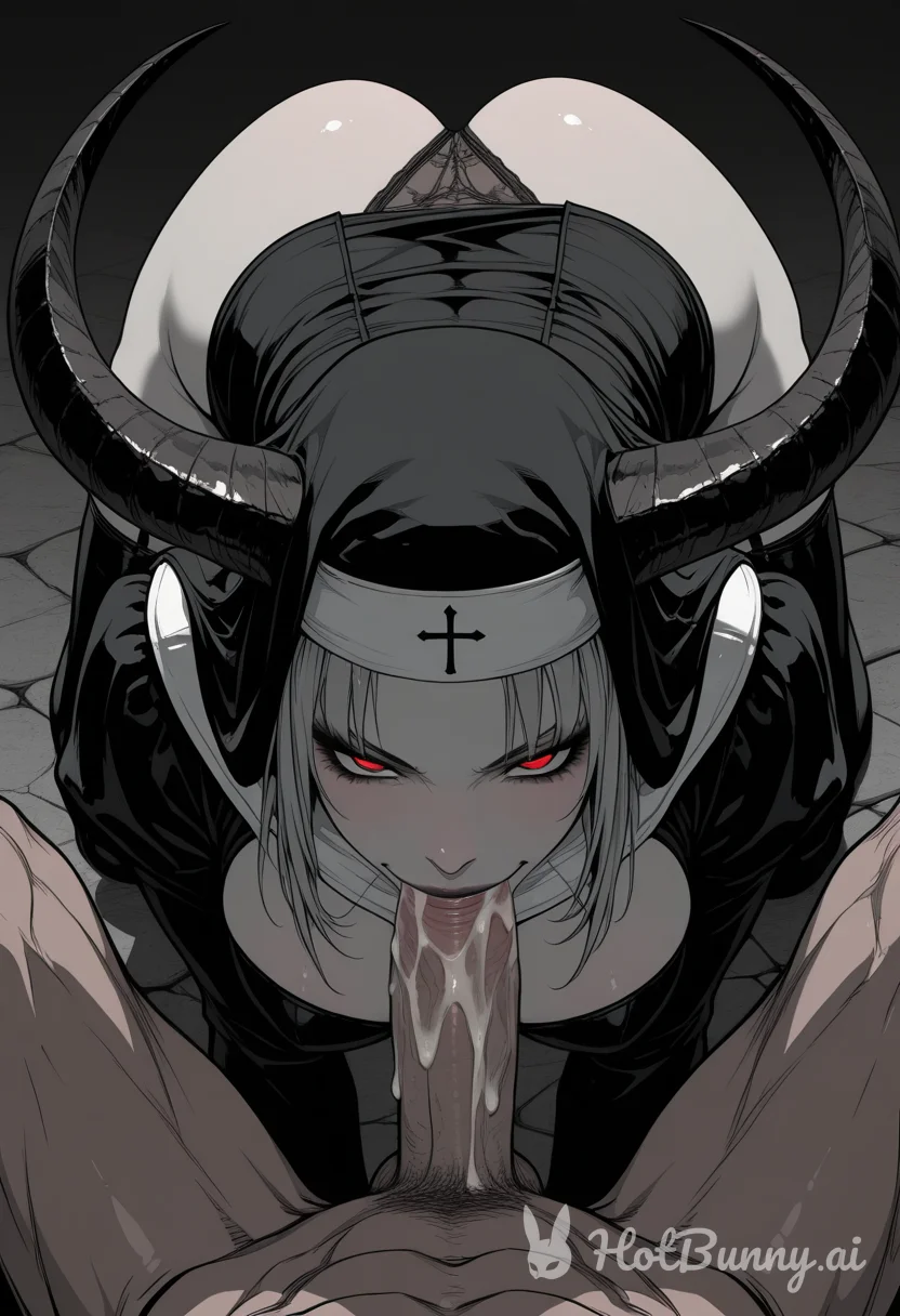 Succubus Blowjob Nun Ai Hentai
