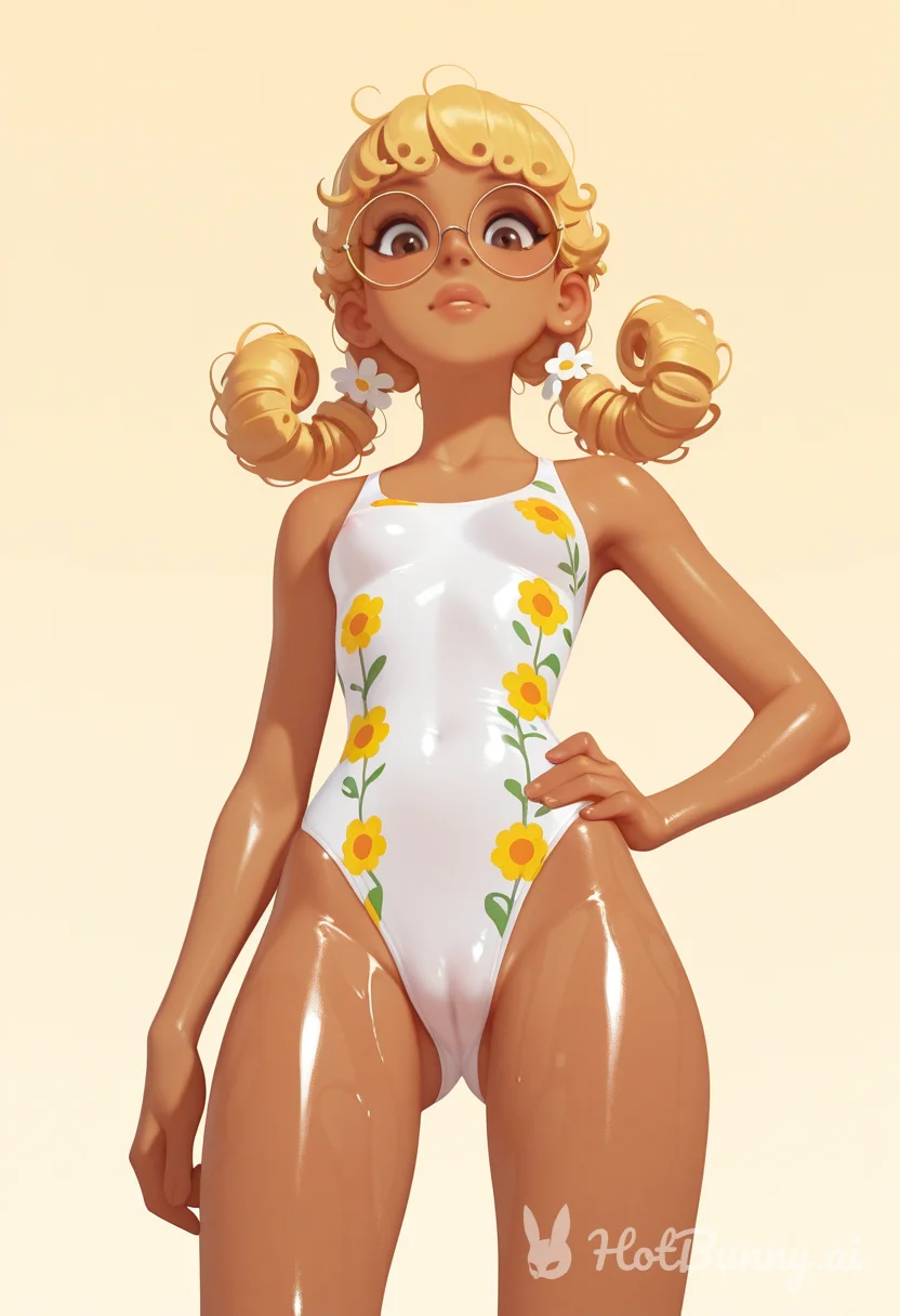 Ebony Swimsuit Blonde Ai Hentai