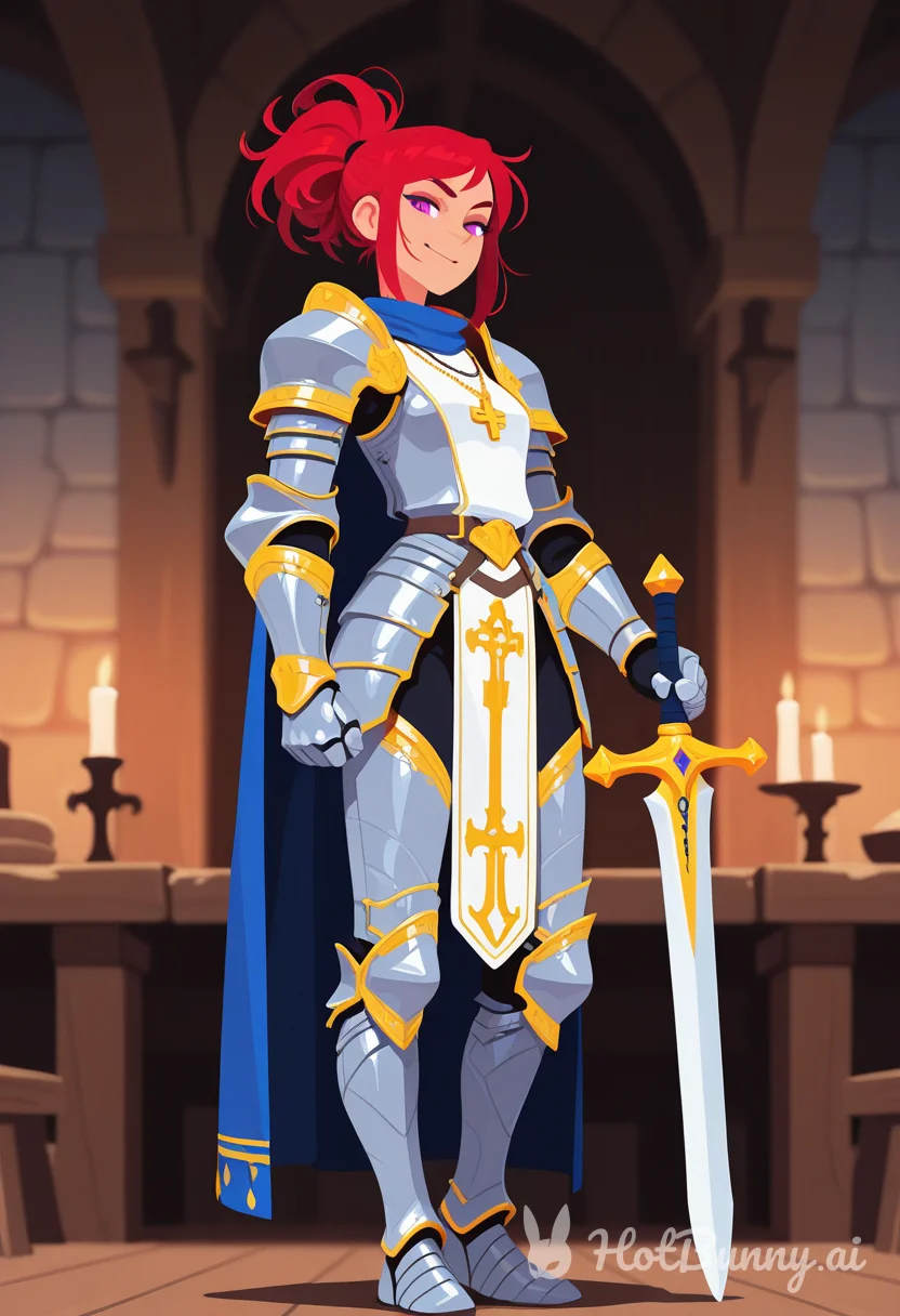 Violet is a paladin tonight 