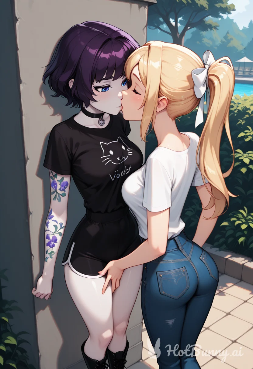 Lesbian Blonde Ai Hentai
