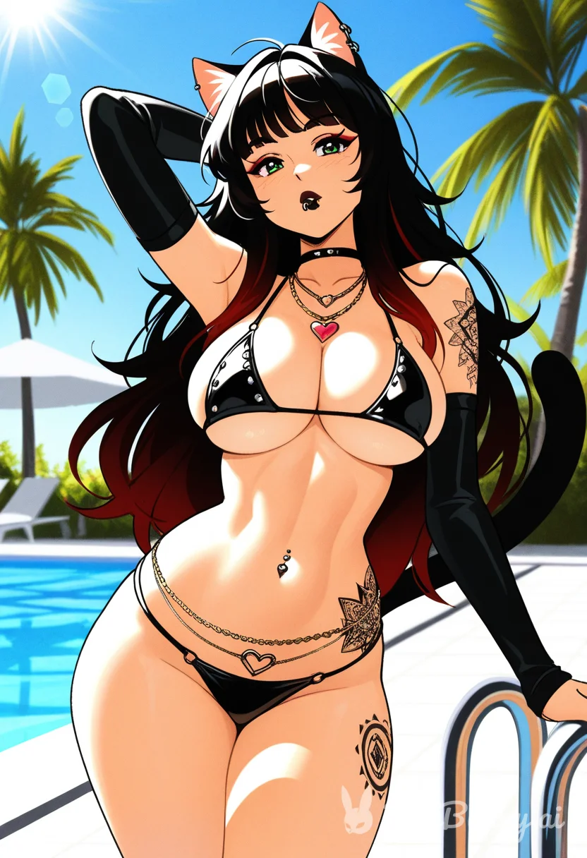 Cat Girl Swimsuit Ai Hentai