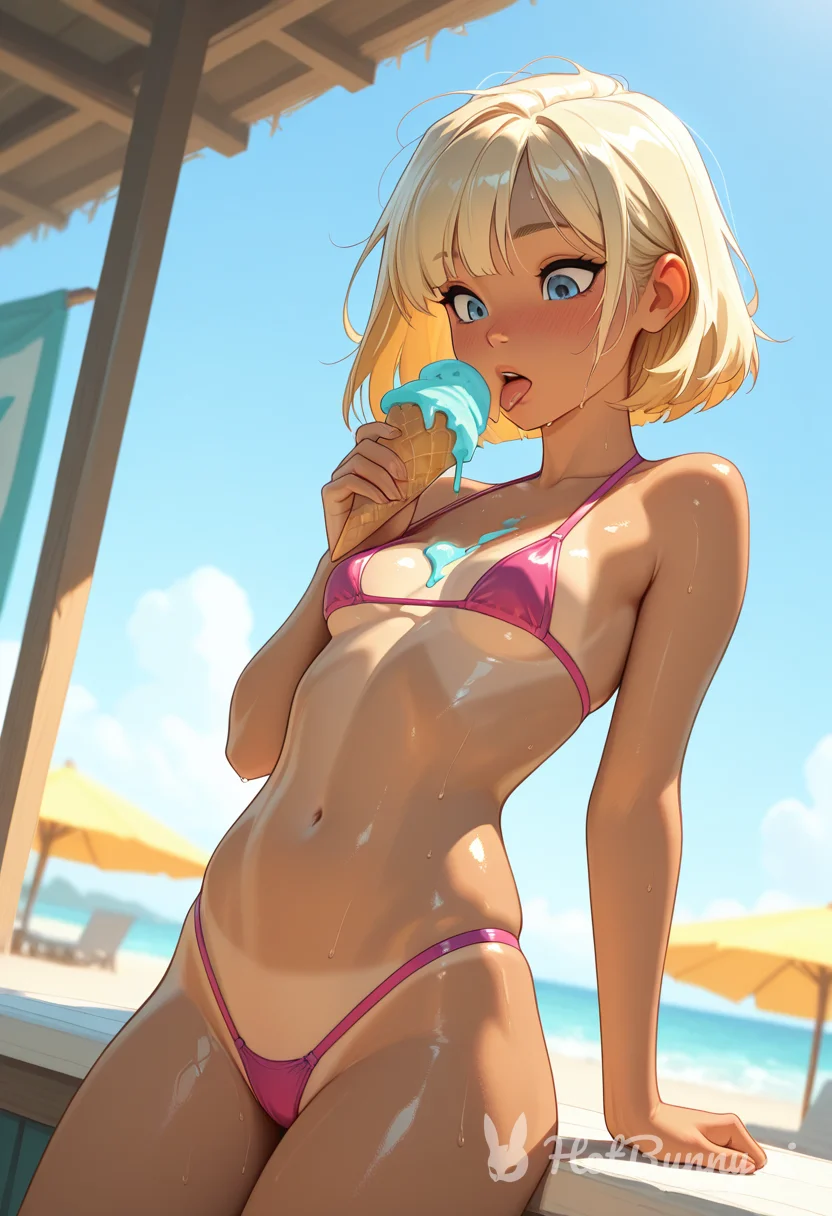 Swimsuit Blonde Ai Hentai