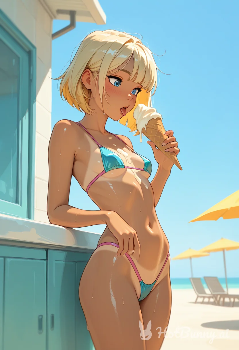 Swimsuit Blonde Ai Hentai