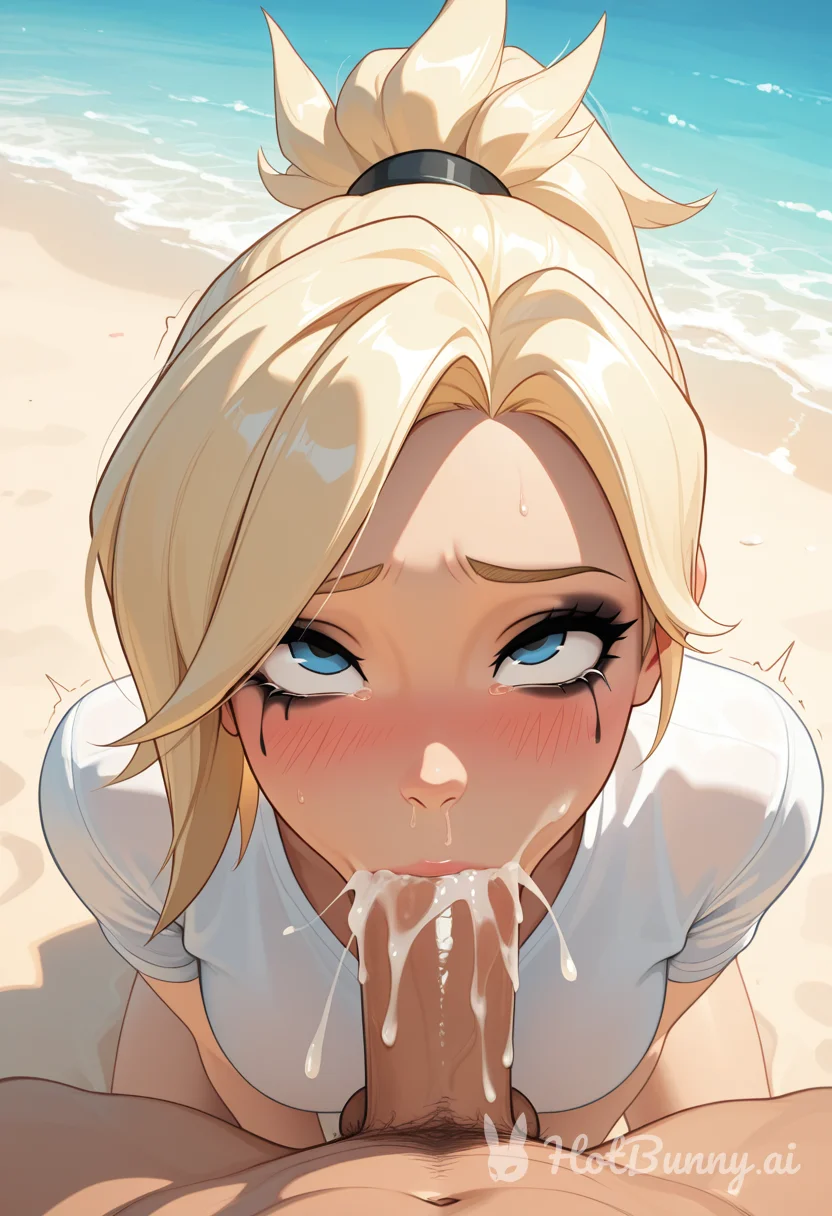 Mercy from Overwatch Blowjob Ai Hentai