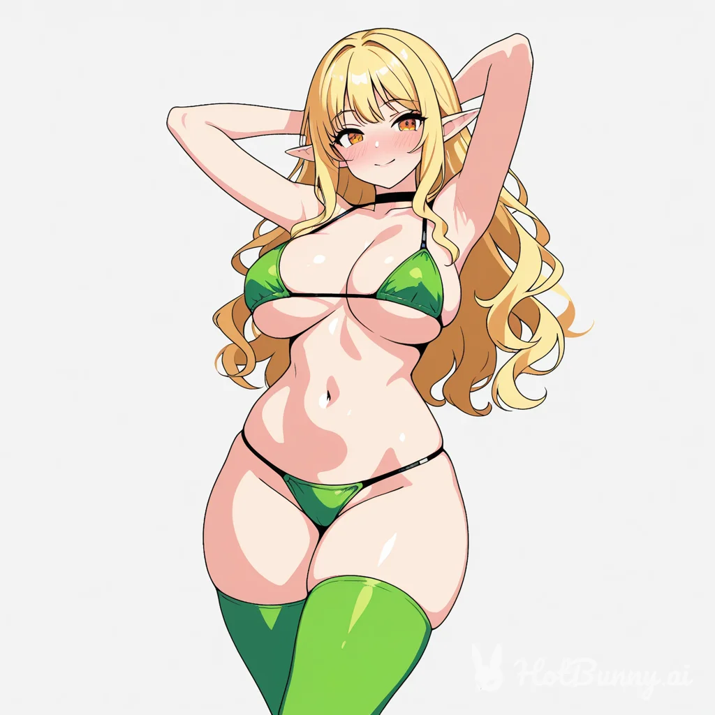 Elf Swimsuit Blonde Ai Hentai