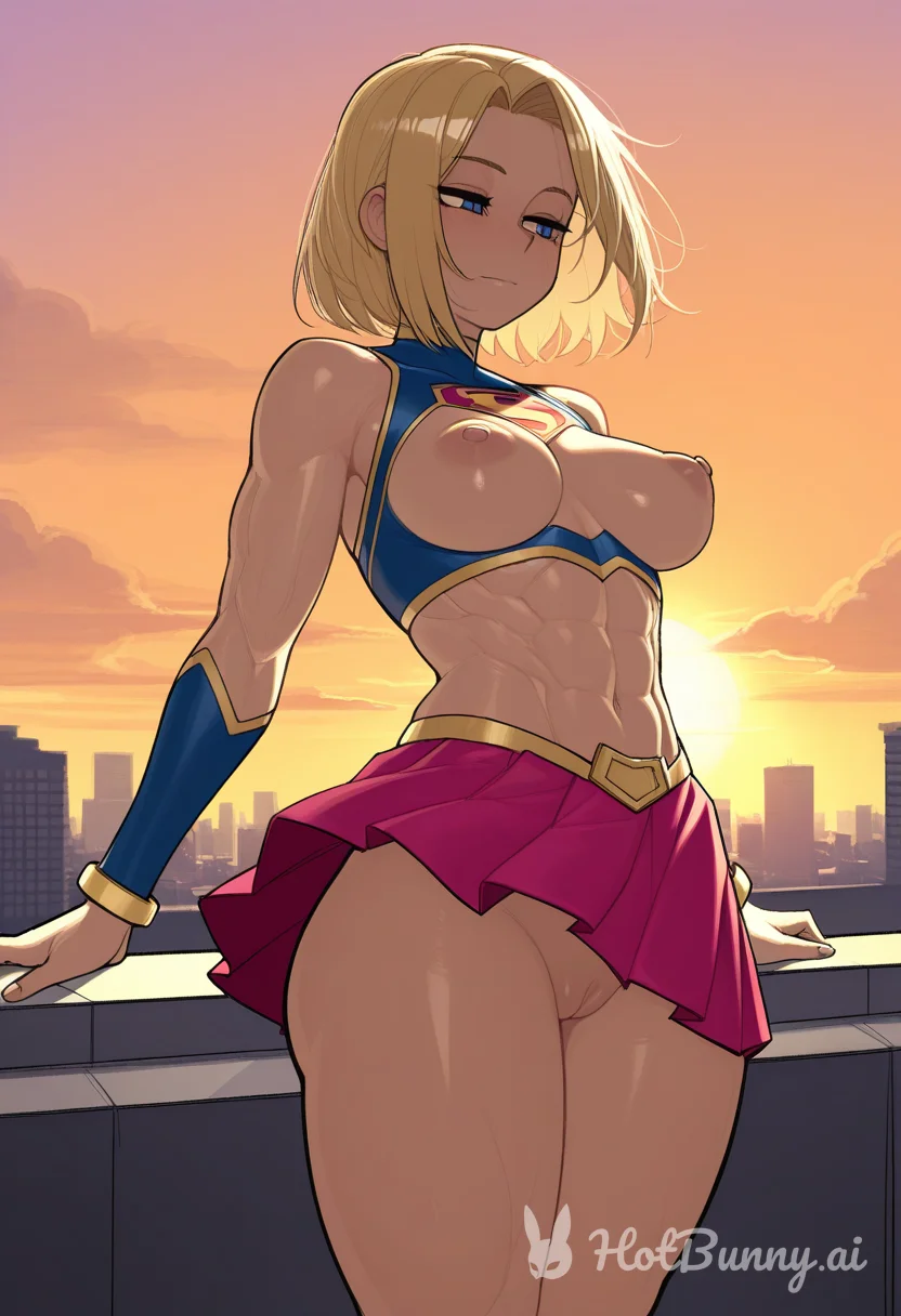 Muscle Girl Blonde Ai Hentai