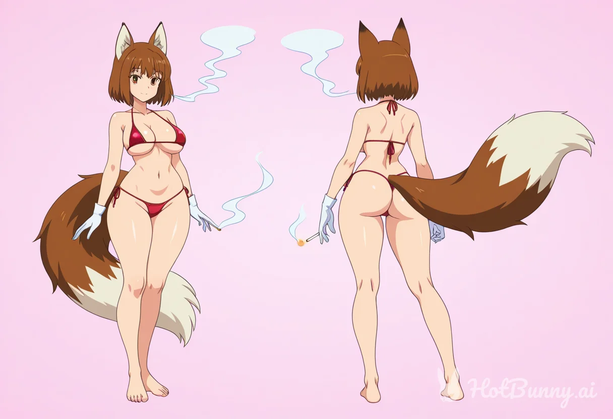 Fox Girl Swimsuit Ai Hentai