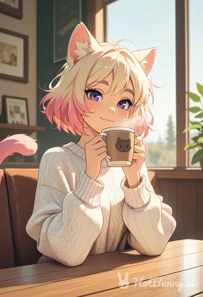 Suzie woke up before you and made some coffee…