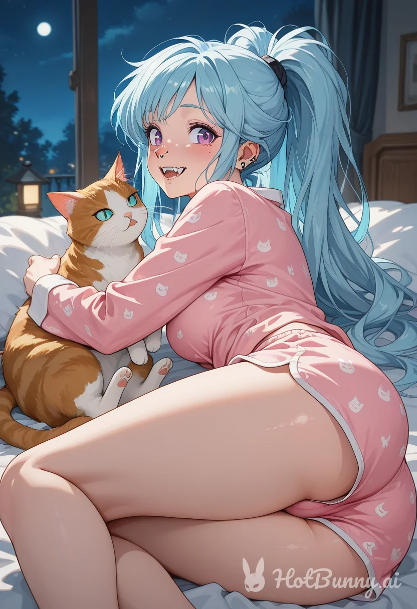 Cute vampire girlfriend