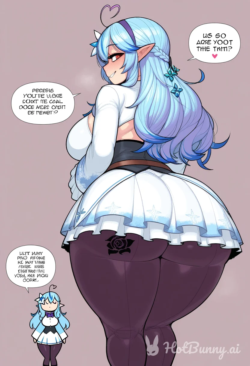 Yukihana Lamy from Hololive Elf Ai Hentai
