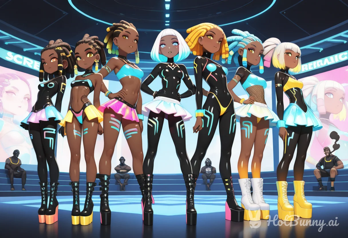 Black Blonde Lingerie Ai Hentai