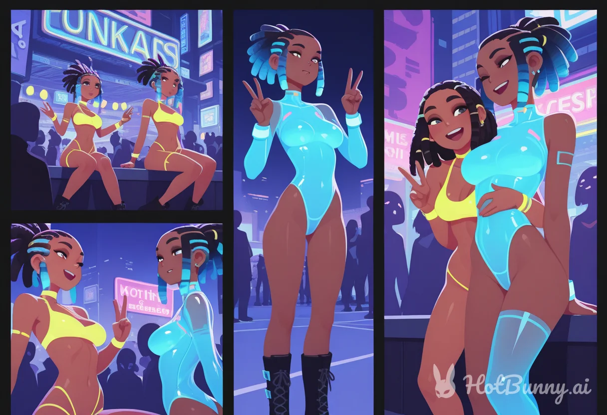 Ebony Swimsuit Ai Hentai