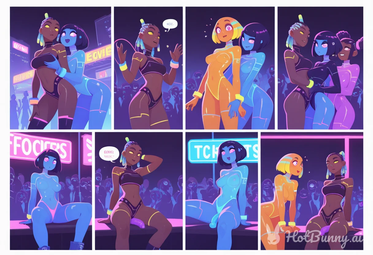 Robot Lesbian Ebony Ai Hentai