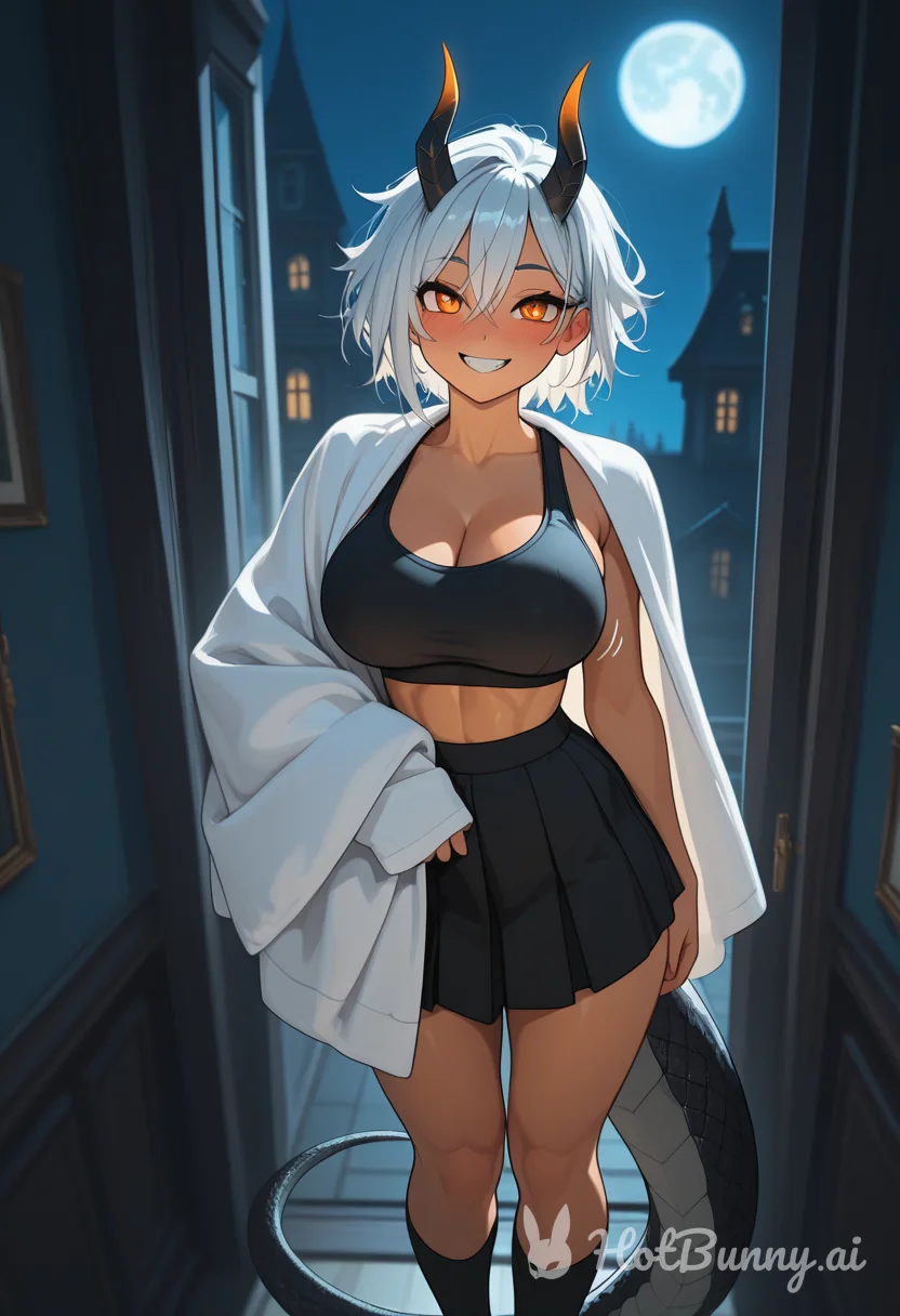 Monster Girl Manga Ebony Muscle Girl Ai Hentai