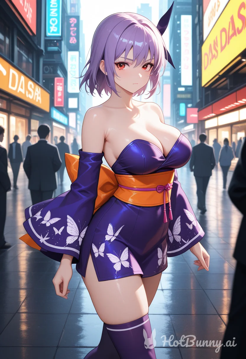 purple haired goddess...