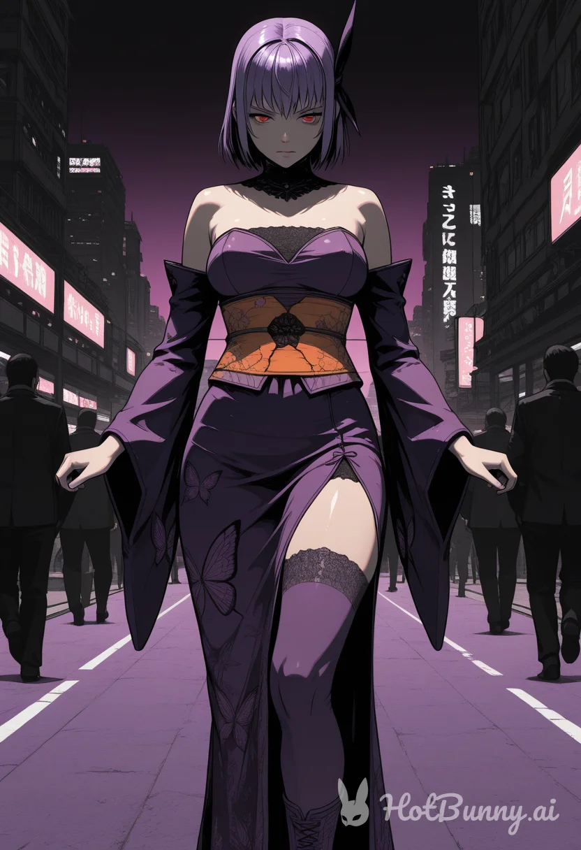 purple haired goddess...