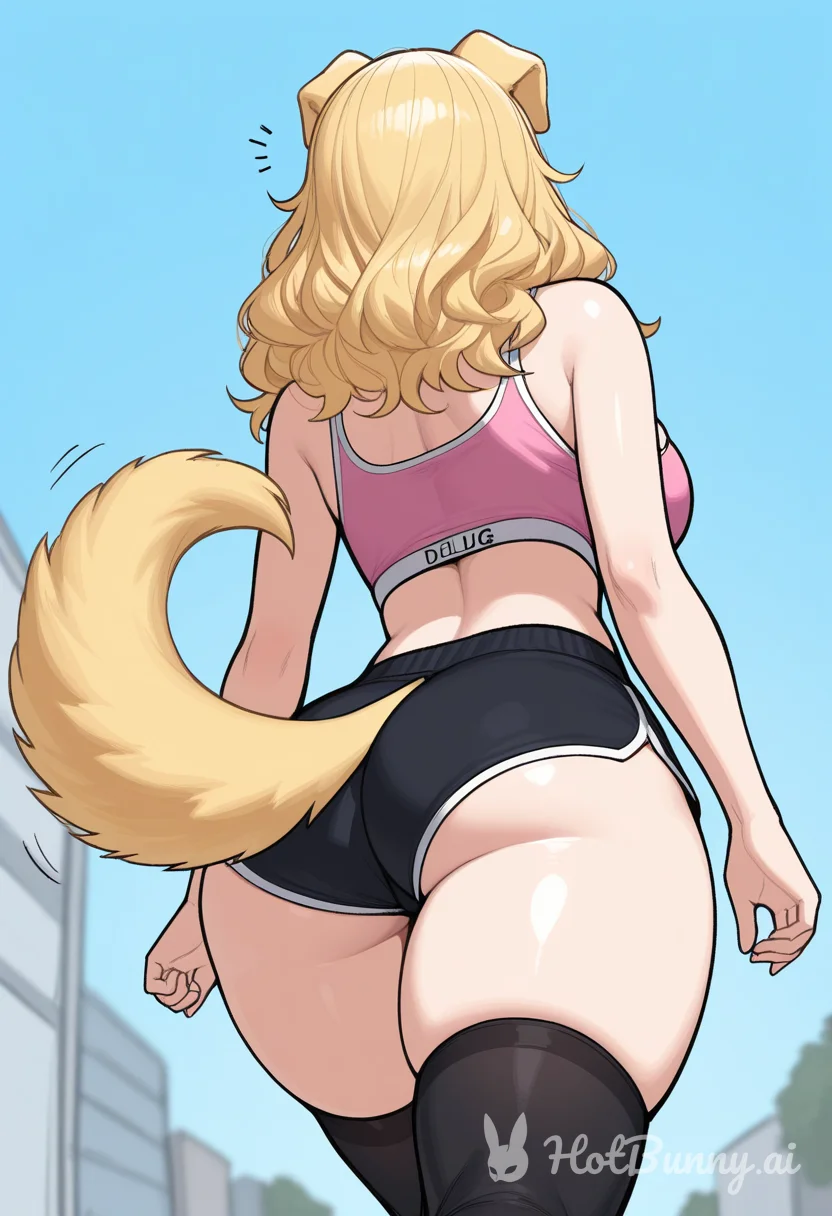 Dog Girl Big Ass Blonde Ai Hentai