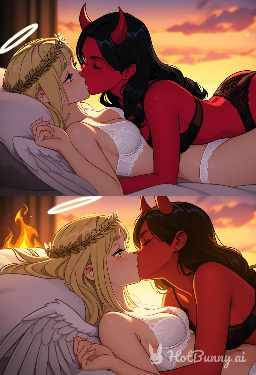 Succubus Lesbian Blonde Ai Hentai