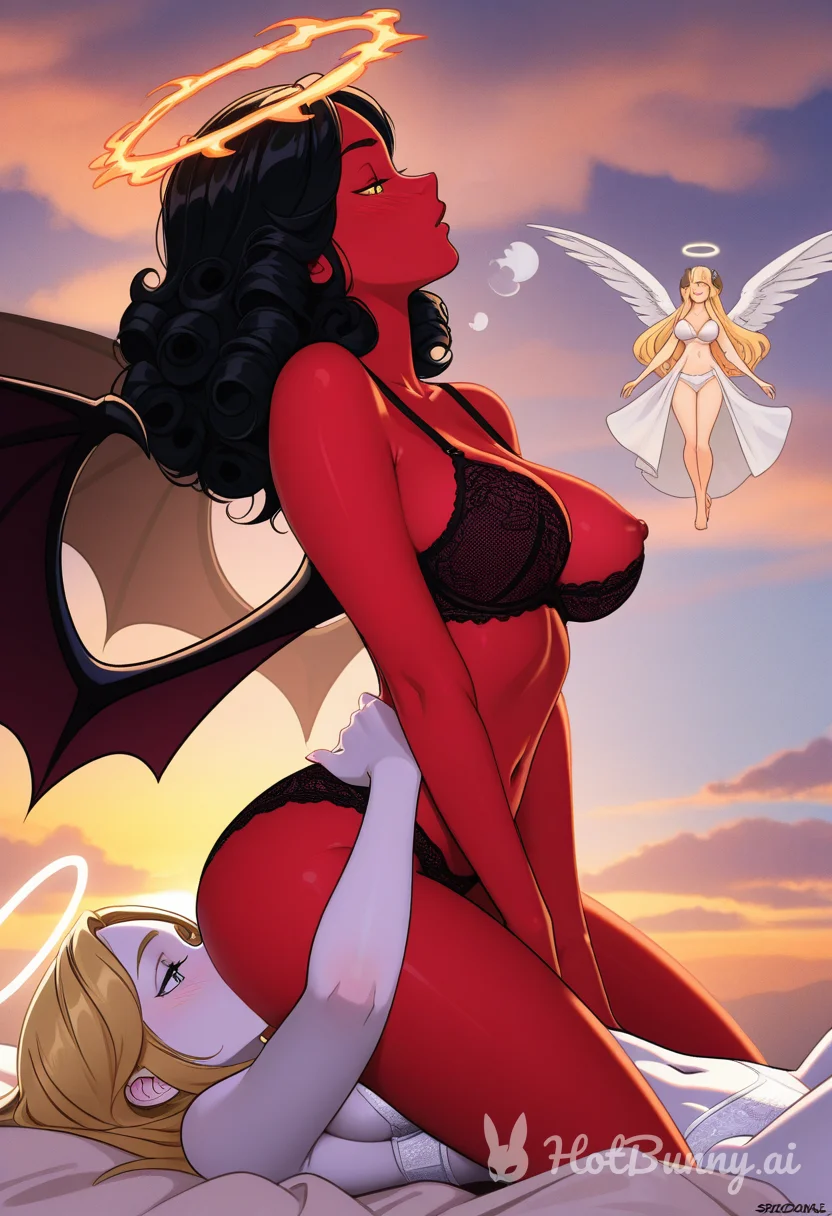 Succubus Lesbian Lingerie Ai Hentai