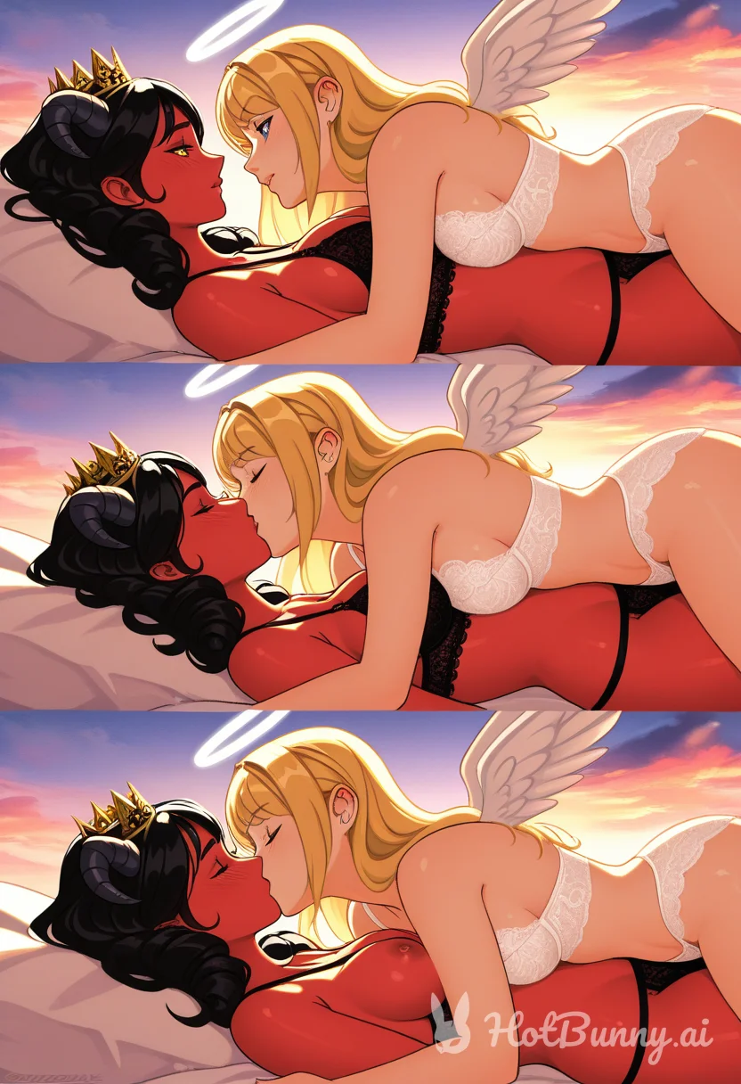 Succubus Lesbian Blonde Ai Hentai