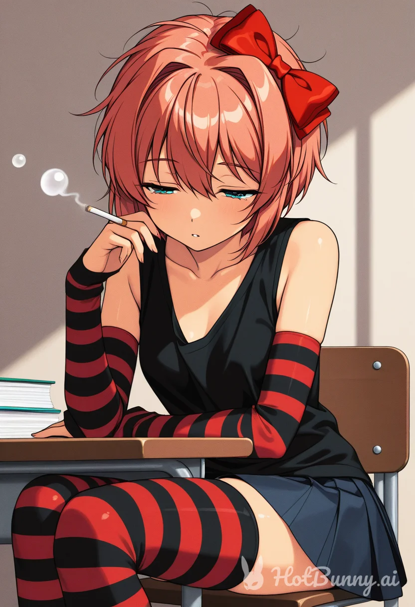 Goth Sayori is cute