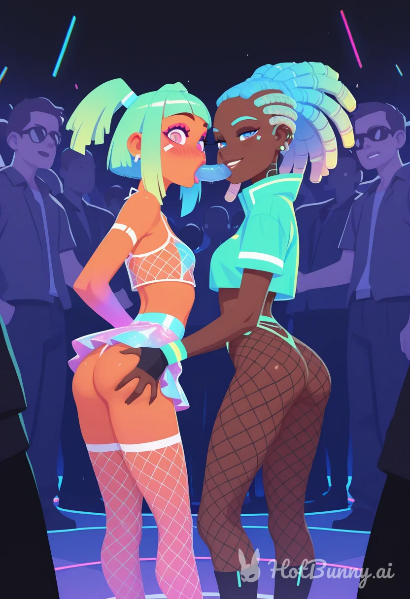Lesbian Black Lingerie Ai Hentai