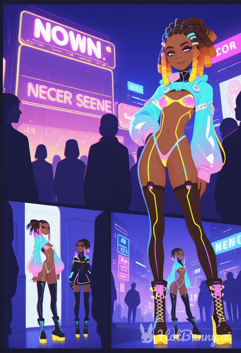 Black Swimsuit Cyberpunk Ai Hentai