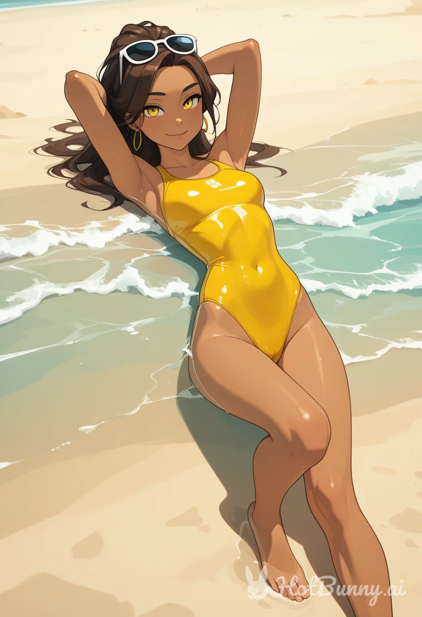 Ebony Swimsuit Ai Hentai