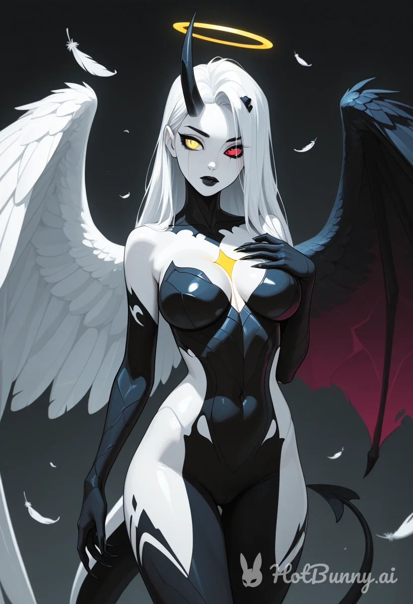 Malavriel wearing her body armor.
