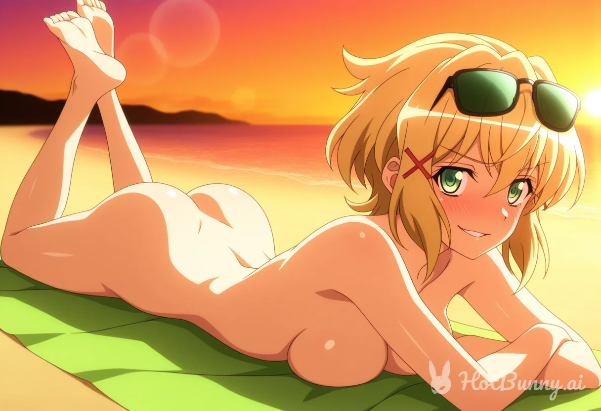 Kiri-chan sunbathing