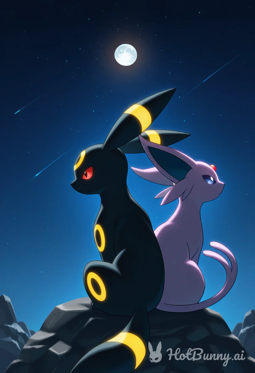 Umbreon and Espeon 