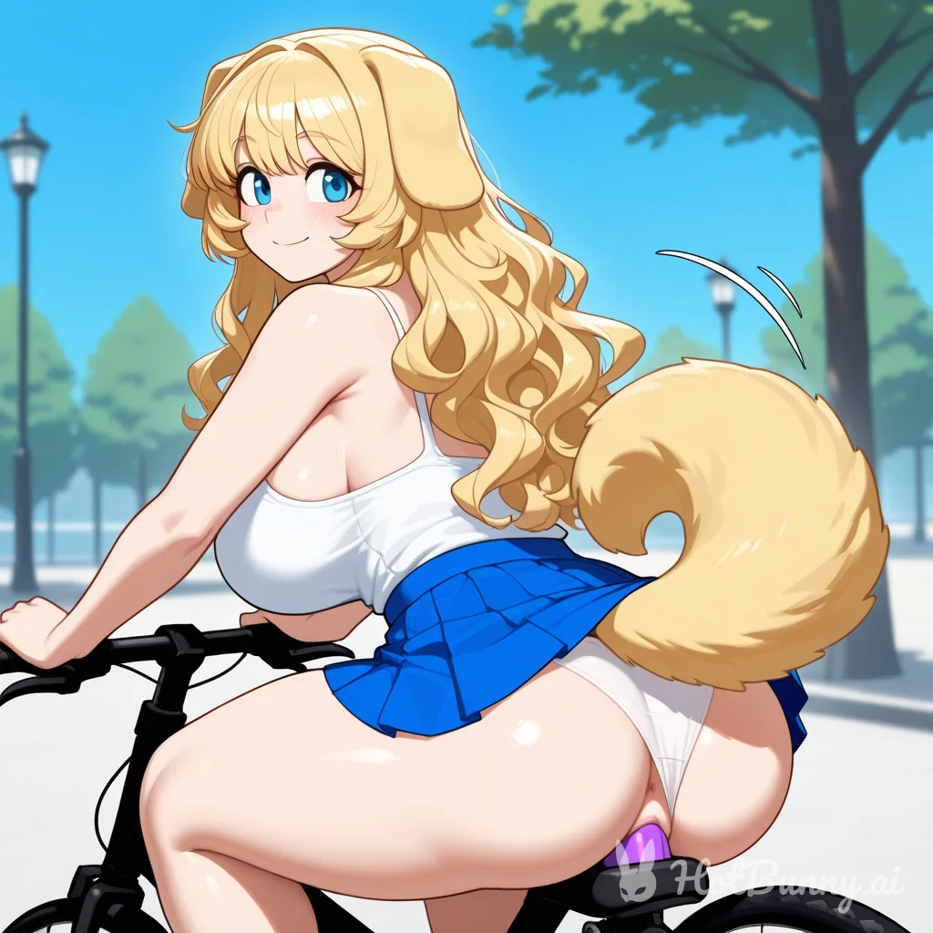Dog Girl Public Blonde Ai Hentai