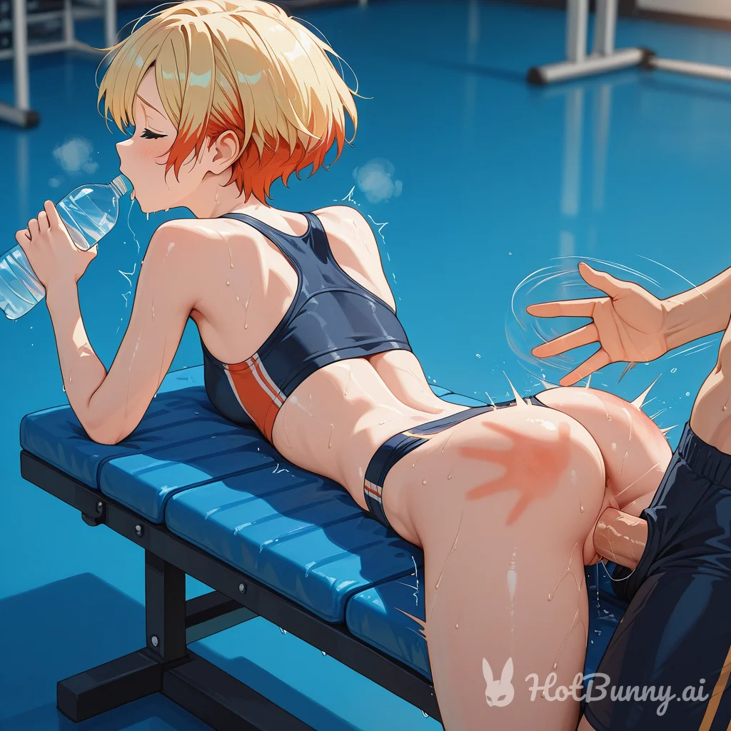Spanking Blonde Ai Hentai