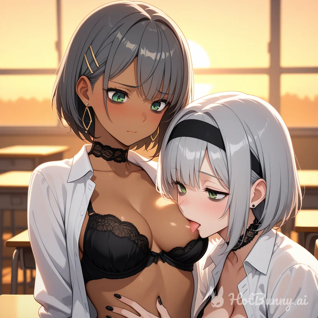 Lesbian Ebony Lingerie Ai Hentai